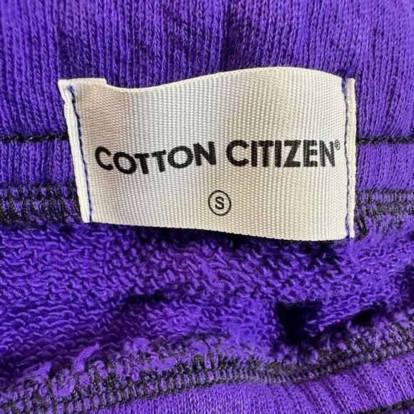 NWOT Cotton Citizen  Brooklyn Purple Mini Skirt Drawstring Waist Pockets- Size S - Picture 4 of 8